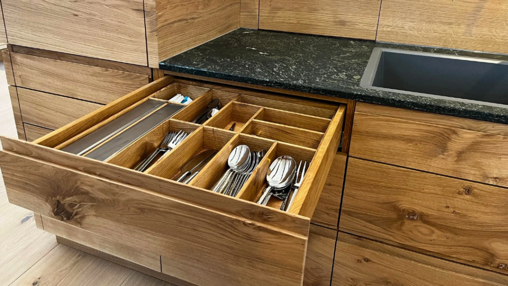 Massiver Holz Besteckeinsatz für Küche Inspiration