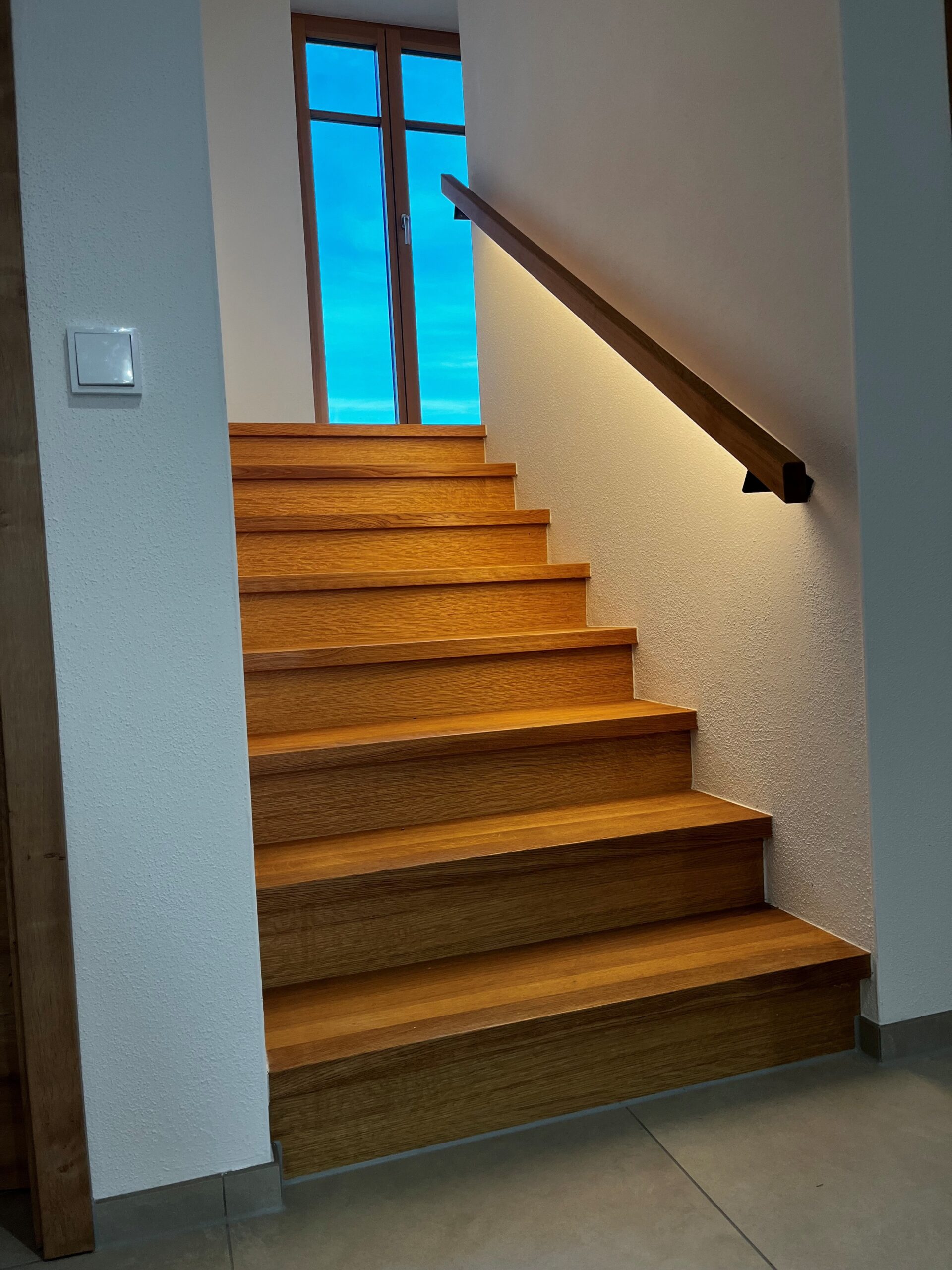 Treppe Belegung aus Eiche in Passau vom Schreiner